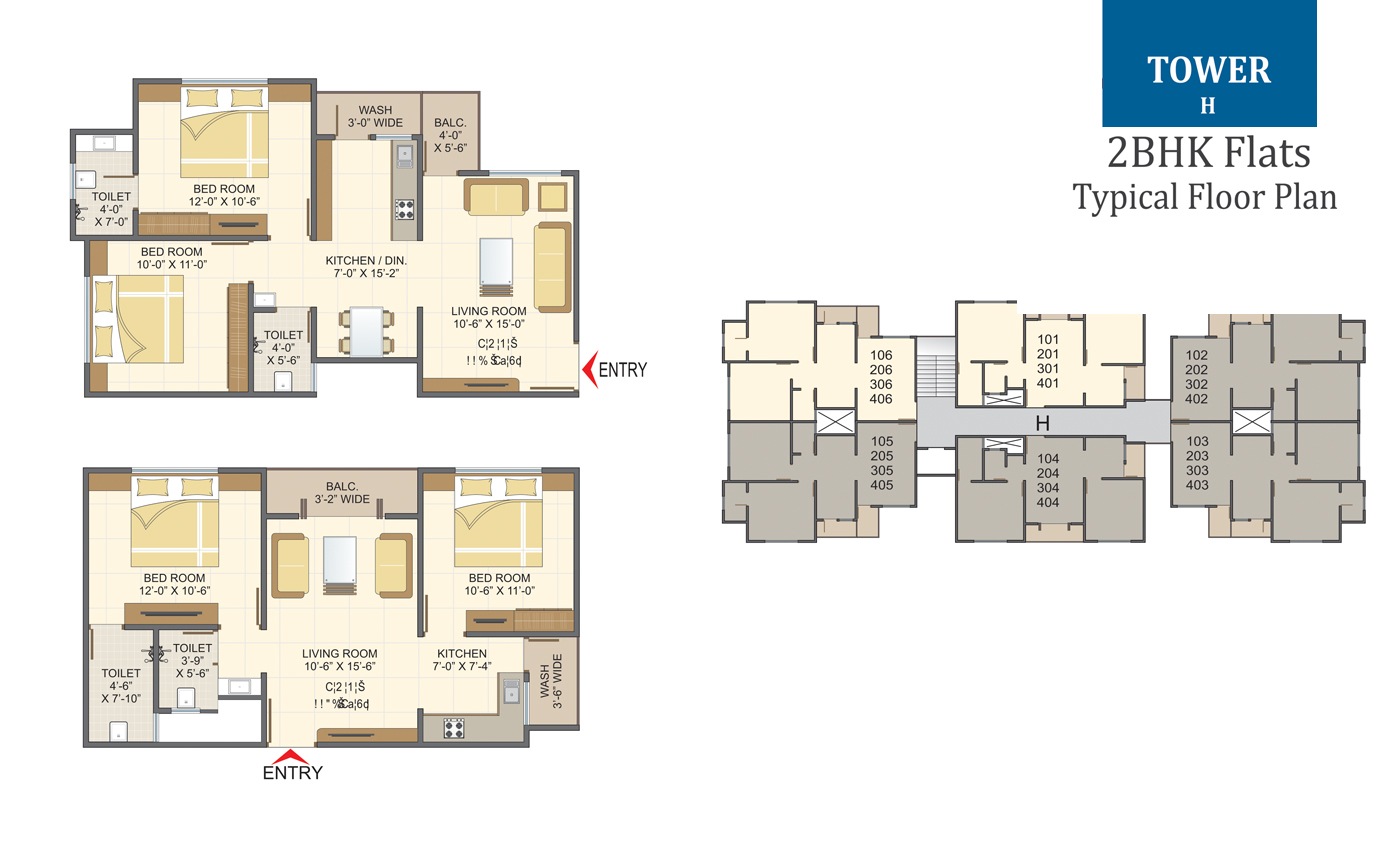 Tower H Tower - 2BHK Flats