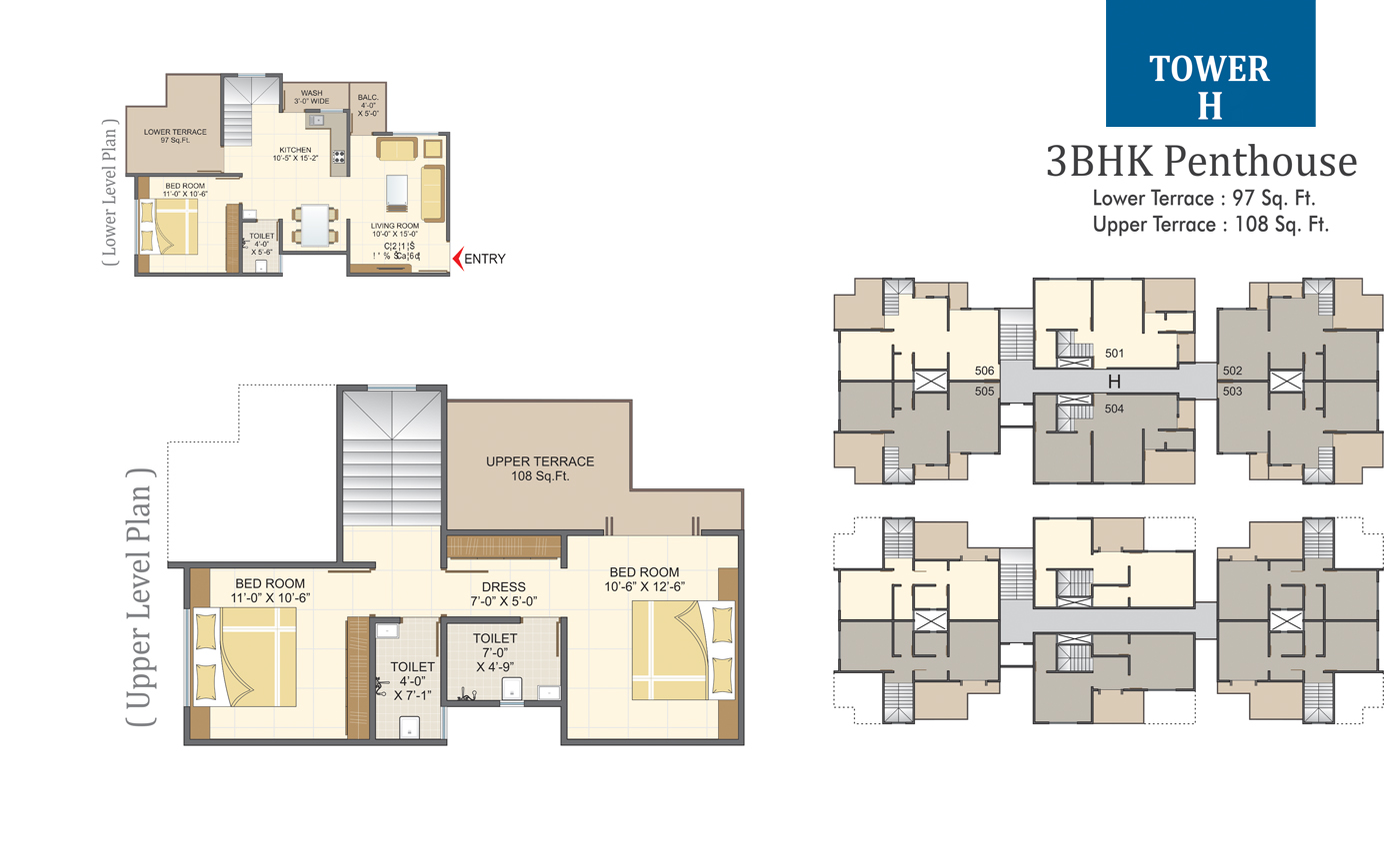 Penthouse H1 Tower - 3BHK