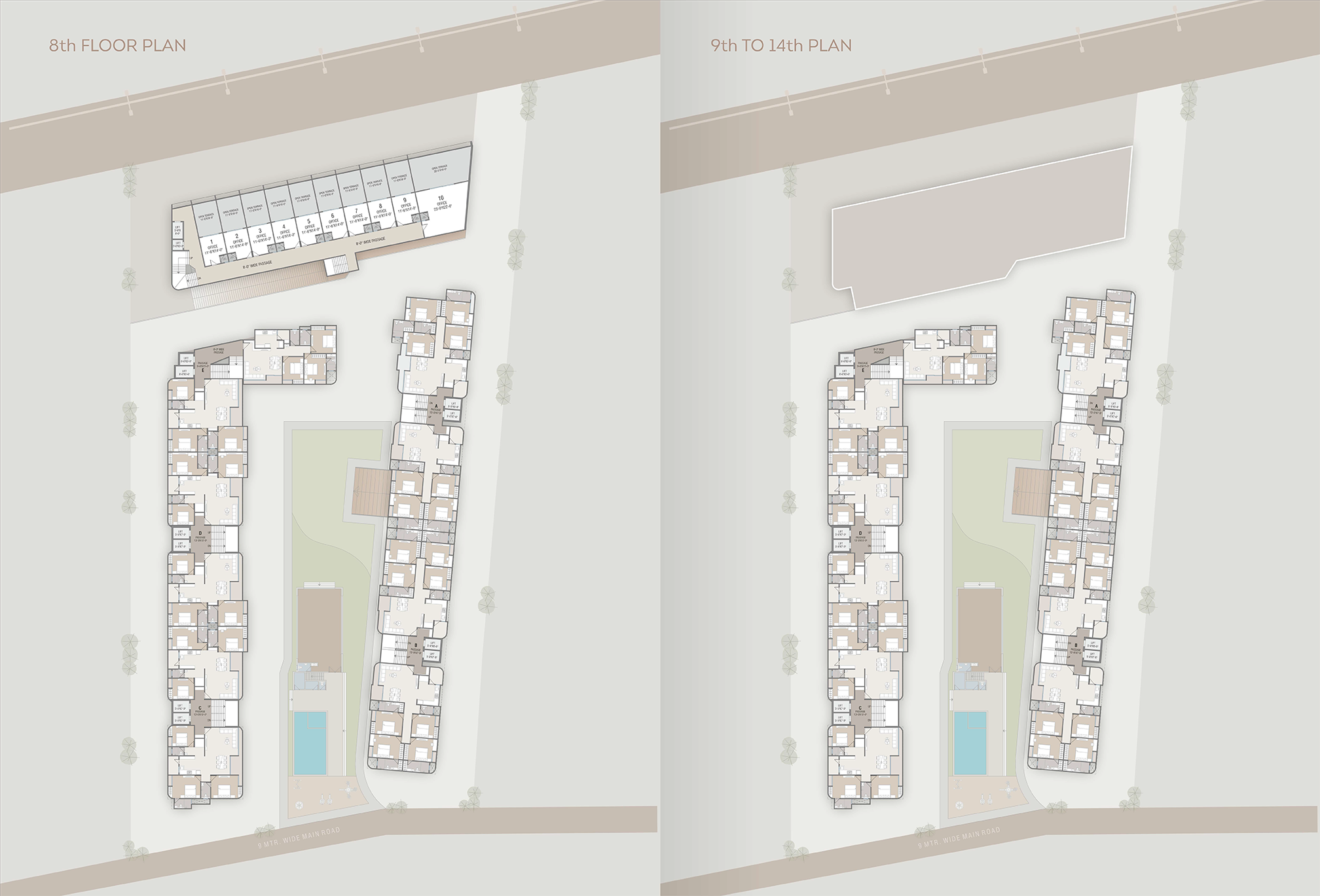 8th,9th to 14th Floor